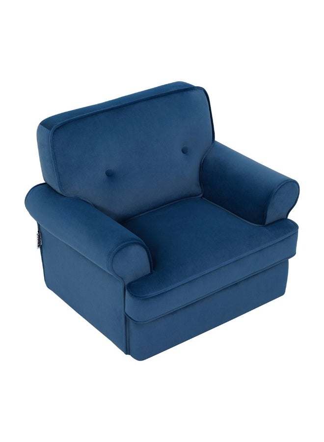 DANUBE HOME Premium Micky Velvet Kids Sofa , Soft Upholstered Lounge Chair For Children, Stylish Toddler Sofa For Playroom & Bedroom, Durable & Comfortable Kids Furniture – Blue - Image 3