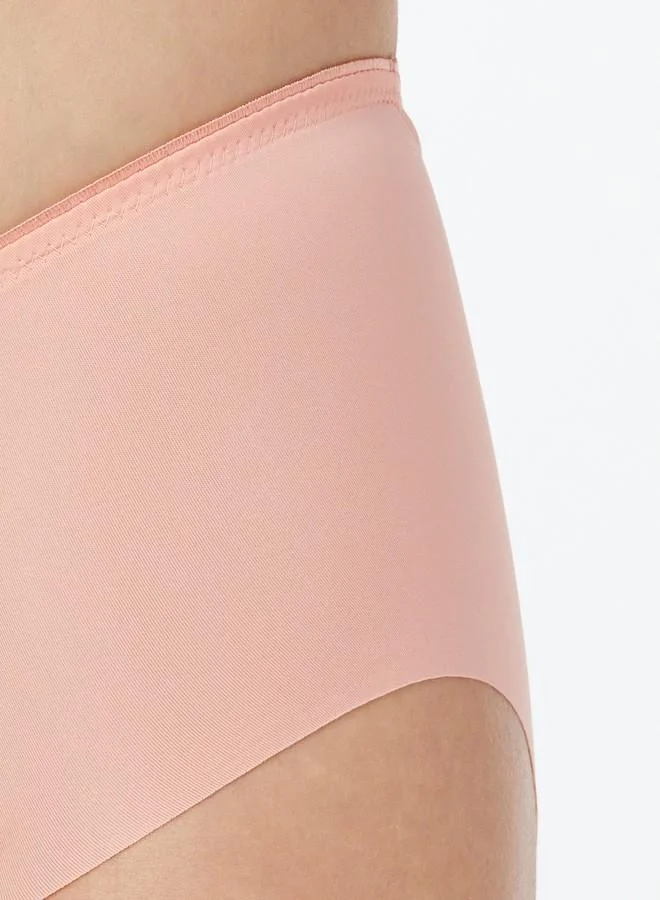 ترايامف Triumph Essential Minimiser Brief Mid Rise Hipster Knickers Briefs Lingerie Pink, Pink, X-Large