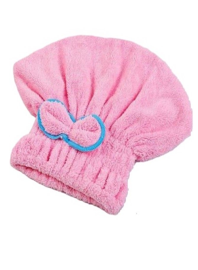 Microfiber hair drying towel bonnet - Image 1