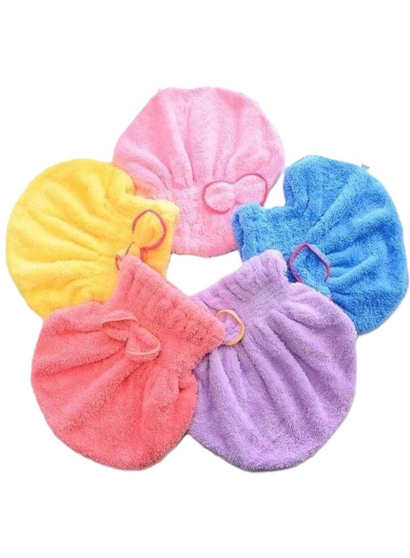 Microfiber hair drying towel bonnet - Image 2