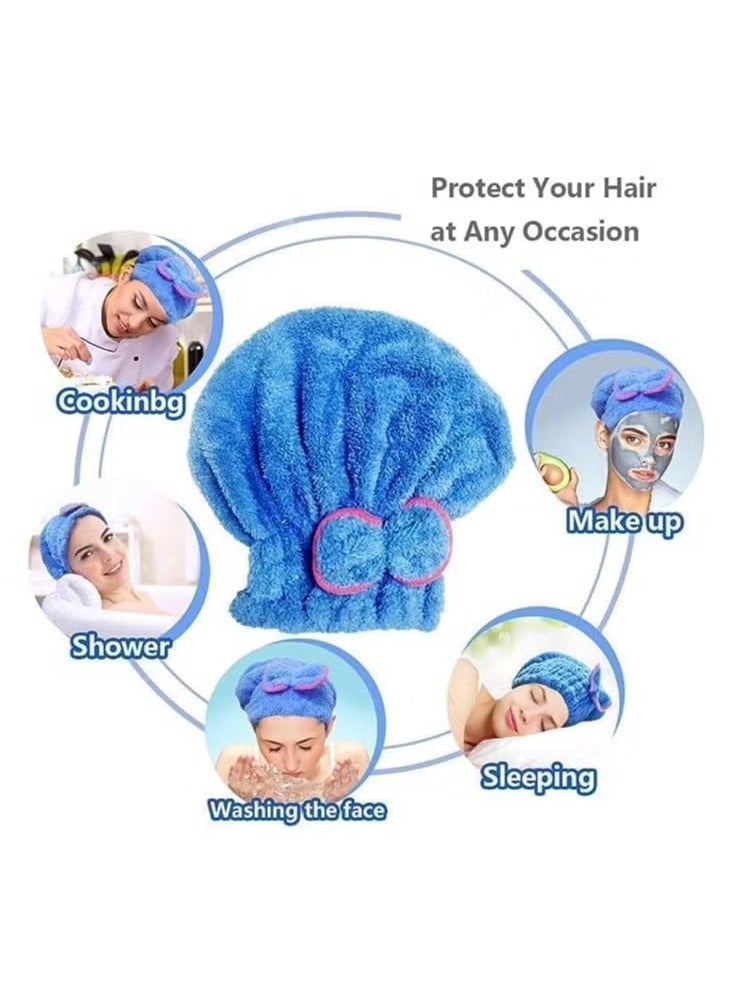 Microfiber hair drying towel bonnet - Image 3