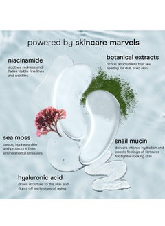 Baebody Baebody Advanced Snail Mucin Under Eye Patches for Women & Men (6 Pairs) - Under Eye Masks for Dark Circles and Puffiness - With Niacinamide - Reduce Fine Lines and Wrinkles  - Image 3