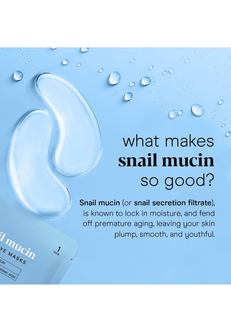 Baebody - Baebody Advanced Snail Mucin Under Eye Patches for Women & Men (6 Pairs) - Under Eye Masks for Dark Circles and Puffiness - With Niacinamide - Reduce Fine Lines and Wrinkles - Image 1
