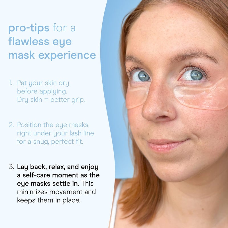 Baebody Advanced Snail Mucin Under Eye Patches for Women & Men (6 Pairs) - Under Eye Masks for Dark Circles and Puffiness - With Niacinamide - Reduce Fine Lines and Wrinkles - Image 2