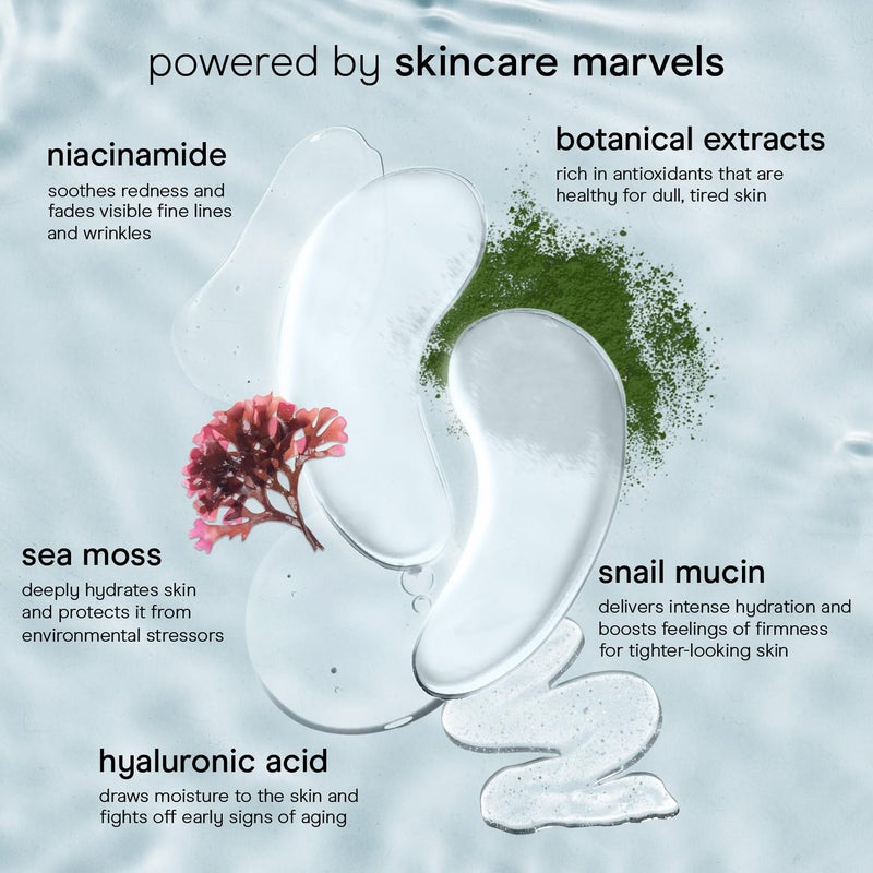 Baebody Advanced Snail Mucin Under Eye Patches for Women & Men (6 Pairs) - Under Eye Masks for Dark Circles and Puffiness - With Niacinamide - Reduce Fine Lines and Wrinkles - Image 4