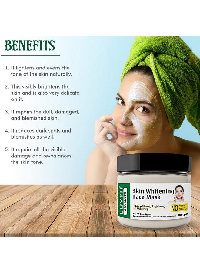 Luvyh Skin Whitening Face Mask For Glowing And Brightening Face Pack For Instant Natural Glow, Anti Pigmentation & Dark Spot,100G - Image 3