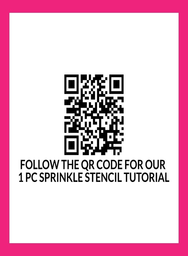 The Cookie Countess Inc The Cookie Countess Confetti Sprinkle Stencil - Image 2