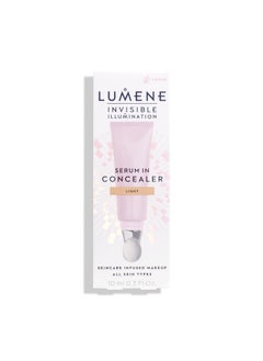 Lumene Invisible Illumination Serum In Concealer Vitamin E Hydrating Concealer Lightweight Color Corrector For Dark Circles Multiuse Makeup Hybrid Light (10Ml)  - Image 3