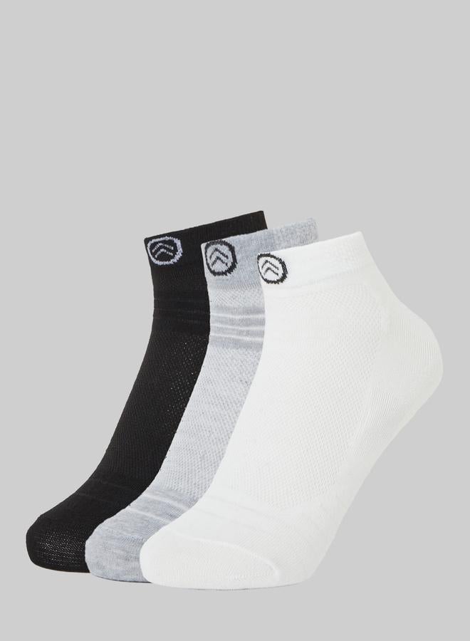 Styli Pack of 3- Printed Detail Ankle Socks - Image 1