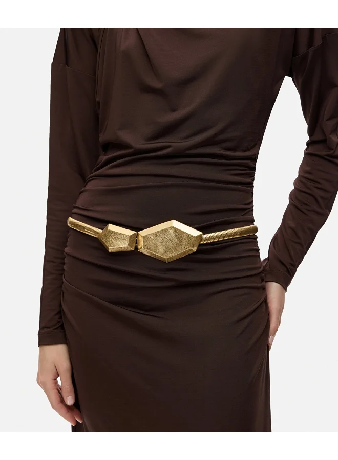 ابيكول حزام معدني بإبزيم هندسي