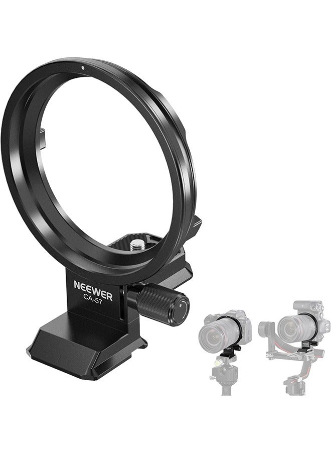 Neewer Neewer Rotatable Collar Mount Plate for Canon EOS R5 R5C R6 Mark II, Fast Horizontal to Vertical Camera Tripod Lens Mount Ring Compatible with DJI RS 3/2 & Arca Quick Release System, CA-57  - Image 1
