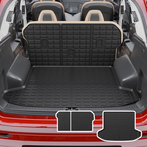 Thinzyou Cargo Mat Compatible with 2023 2024 2025 2026 KIA Sportage Cargo Liner Trunk Liner TPE Back Seat Cover Protector 2025 Sportage Accessories Non-Plug-in Hybrid (Trunk Mat+Backrest Mats) - Image 1