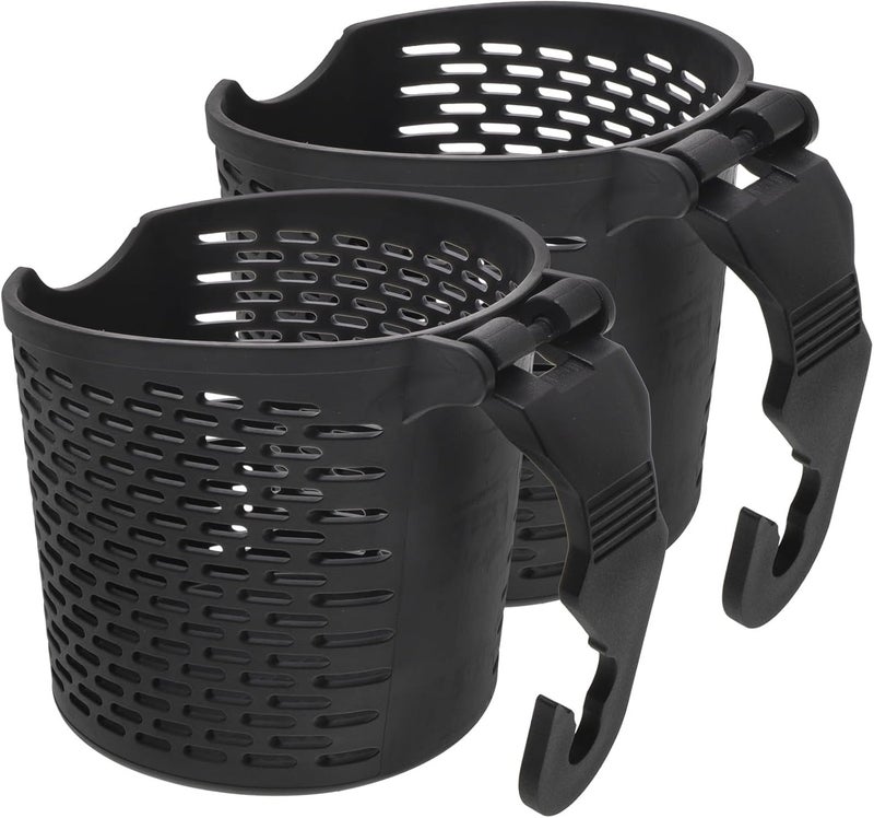 Car Hanging Water Cup Holder 2pcs Set Vehicle-Mounted Car Seat Water Bottle Organizer for Back Seat Drinks Black Sturdy Plastic Multifunctional Cup Holder - Image 1