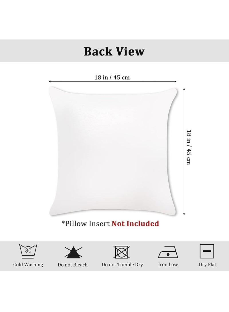 FASHION HOME Set of 4 Cushion Covers Decorative Throw Pillow cases for Living Room Garden Outdoor Décor - Image 3