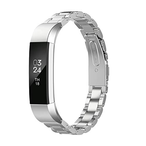 Greeninsync Compatible with Fit Bit Alta HR Bands and Fit Bit Alta Bands,Stainless Steel Jewelry Bracelet Band for Fit Bit Alta HR and Fit Bit Alta Smartwatch Fitness Tracker for Women Men - Image 1