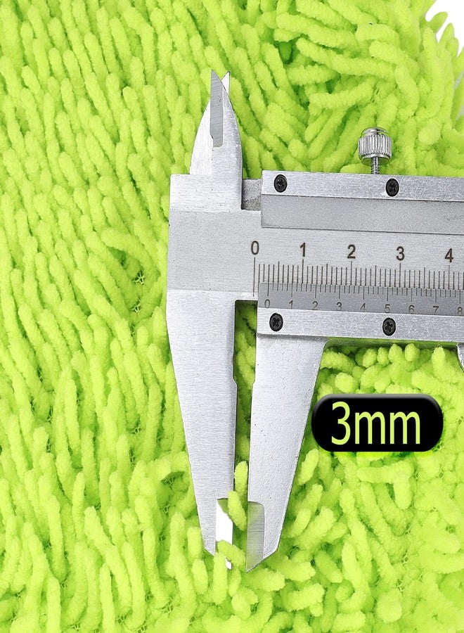 SLIIMU 2 Pack Chenille Microfiber Dust Mop Head Replacement Refill for 66'' Wall mop with Long Handle for Cleaning Walls, Ceilings, Floors, Windows - Green (66'' Mop Pole Not Included) - Image 3