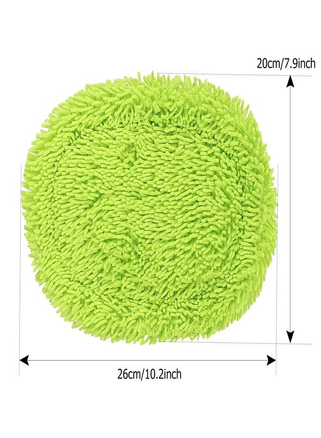 SLIIMU 2 Pack Chenille Microfiber Dust Mop Head Replacement Refill for 66'' Wall mop with Long Handle for Cleaning Walls, Ceilings, Floors, Windows - Green (66'' Mop Pole Not Included) - Image 2