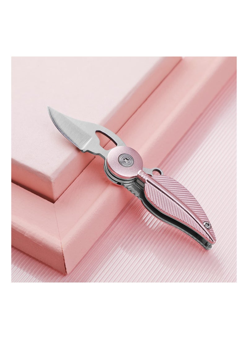 Mini Pocket Keychain Knife - Creative Leaf Design Compact Knife, Perfect Keychain Accessory, Unique Gift for Family and Friends. - Image 5