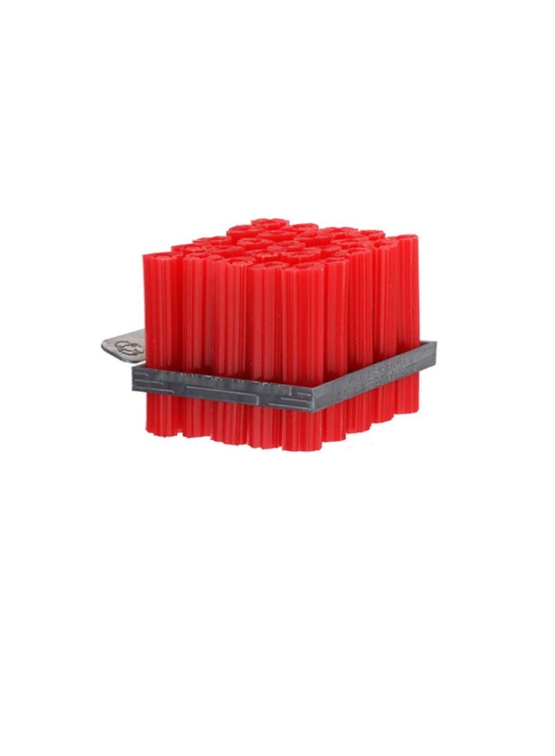 Perfect Expandet Fischer Plug Nylon Column Expansion Screw Anchor Plug Wall Plugs Drywall Fischer Plugs Pack of 100 Nos 6mm 1.5Inch Red - Image 1