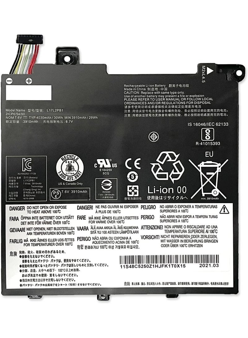 Terabyte 7.6V 29Wh/3910mAh ;L17C2PB2 Battery Compatible for. Le.novo. V330-14ARR V330-14IKB L17L2PB2, L17M2PB2,L17C2PB1, L17L2PB1, - Image 1