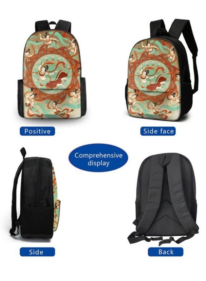 [Super new special offer] Cartoon theme bag three-piece set | double-shoulder + hand-held + storage pen bag | gift self-use good-looking - 671  - Image 3