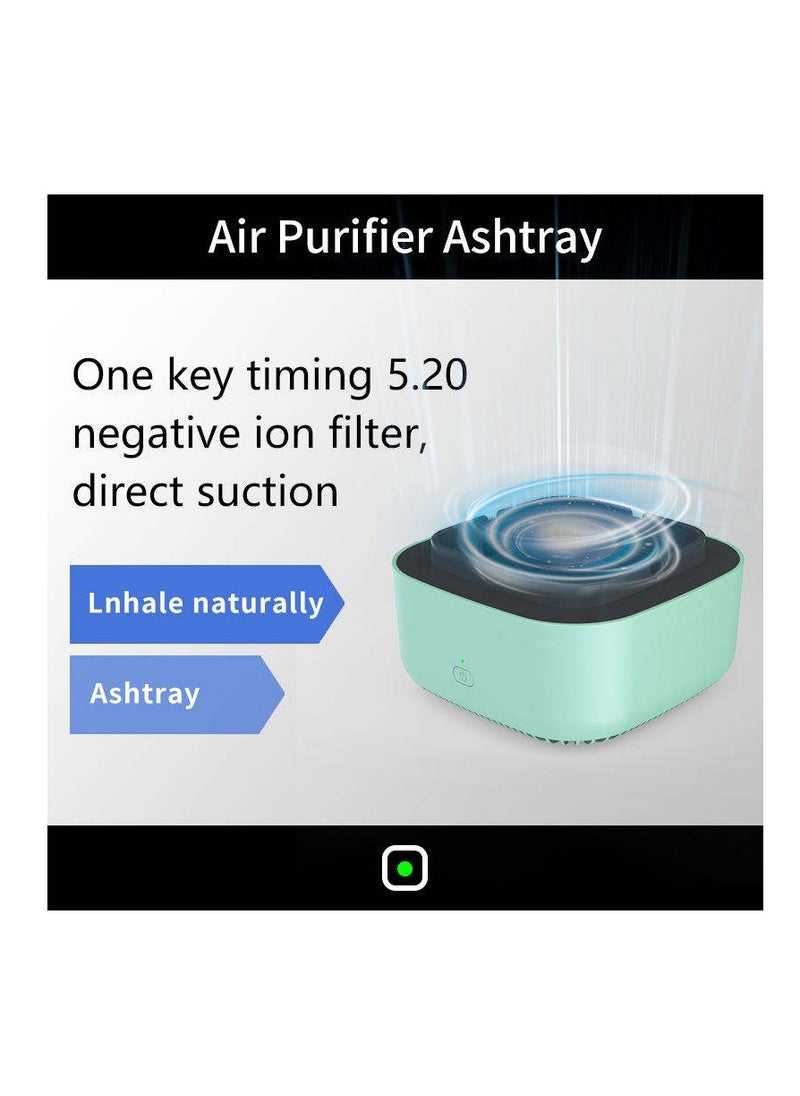 Self-Extinguishing Ashtray Anti-Odor Electronic Ashtray with Deer Purifier 2 in 1 Multi-Functional Ashtray for Home Car