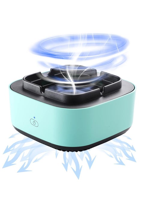 Self-Extinguishing Ashtray Anti-Odor Electronic Ashtray with Deer Purifier 2 in 1 Multi-Functional Ashtray for Home Car