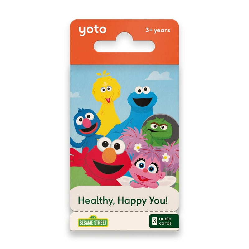 Yoto Sesame Street Pack 1 Healthy Happy You 3 Kids Audio Cards for Use with Player Mini Allin1 Audio Device ScreenFree Listening with Fun Playtime Bedtime Travel Stories Ages 3 - Image 2