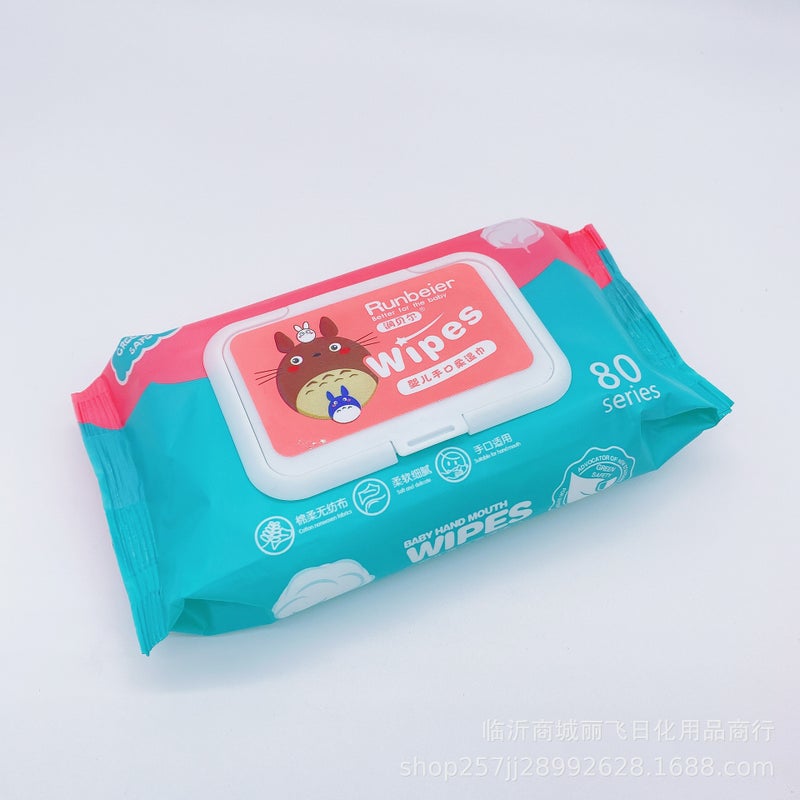Factory Self-Selling Wet Wipes Moistened Bell Wet Wipes Baby Hand Wet Wipes A 60 Pack 80 Community Group Non-Woven Sample - Image 3