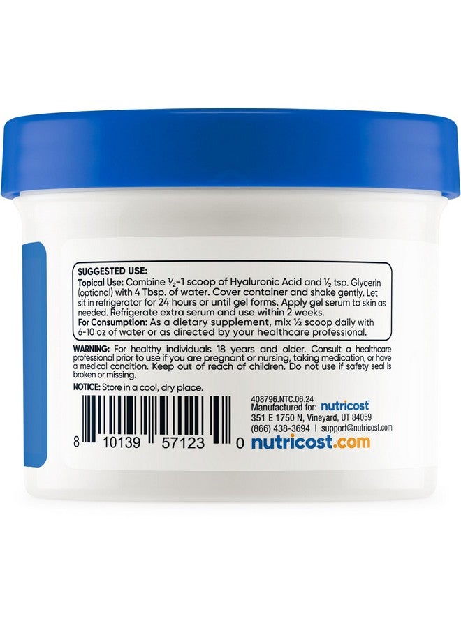 Nutricost Hyaluronic Acid Powder 50 Grams - Water Soluble, Fine Powder, Gluten Free, Non-GMO - Image 4