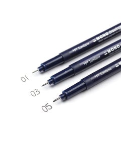 Tombow Tombow 66403 MONO Drawing Pen, 3-Pack. Create Precise, Detailed Drawings with Three Tip Sizes - 01, 03 and 05  - Image 3