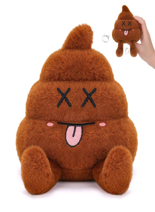 FunisFun Farting Poop Plush Toy – Fart Blaster Noise Maker with 30 Hilarious Fart Sounds for Pranks, Jokes, Funny Poop Toy Gag Gift for Adults, Kids, Pets - Image 1