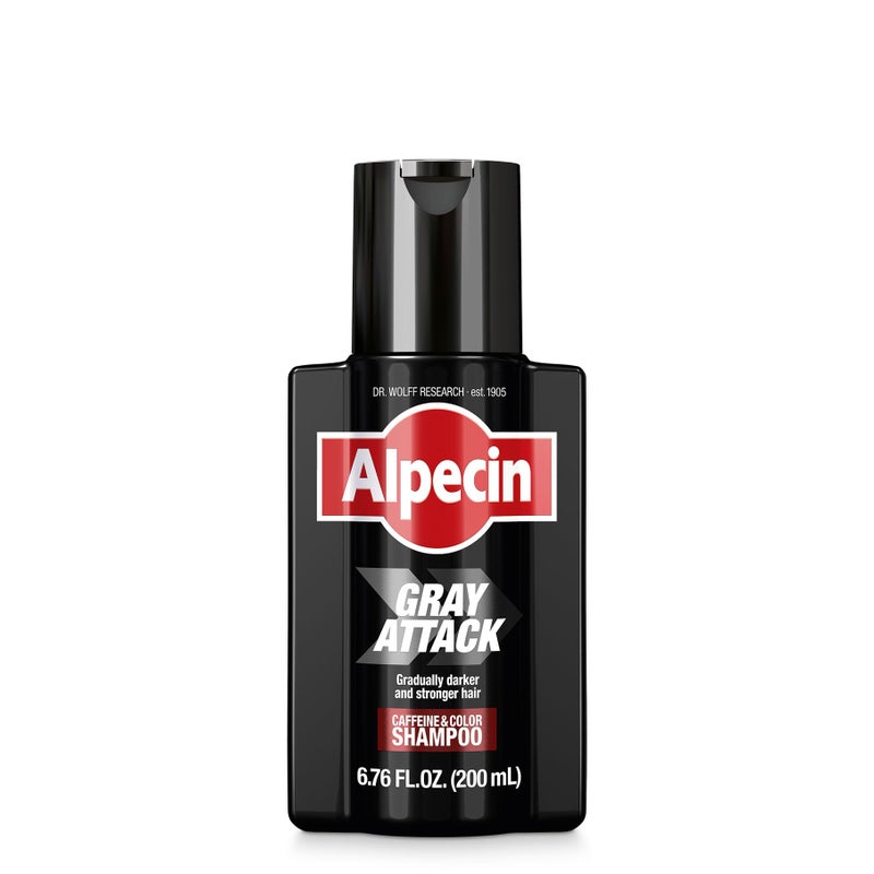 Alpecin Gray Attack Caffeine & Color Shampoo, 6.76 Fl Oz - Image 1