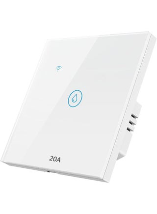 20A Smart WiFi/Bluetooth Water Heater Switch, Smart Boiler Touch Switch  Voice Control APP Remote Control Compatible with Alexa and Google Home Neutral Wire Required - pzsku/ZD1B98AF141BE1C7F6205Z/45/_/1690270419/4196a510-b405-40bd-aa93-6f656ebdd40a