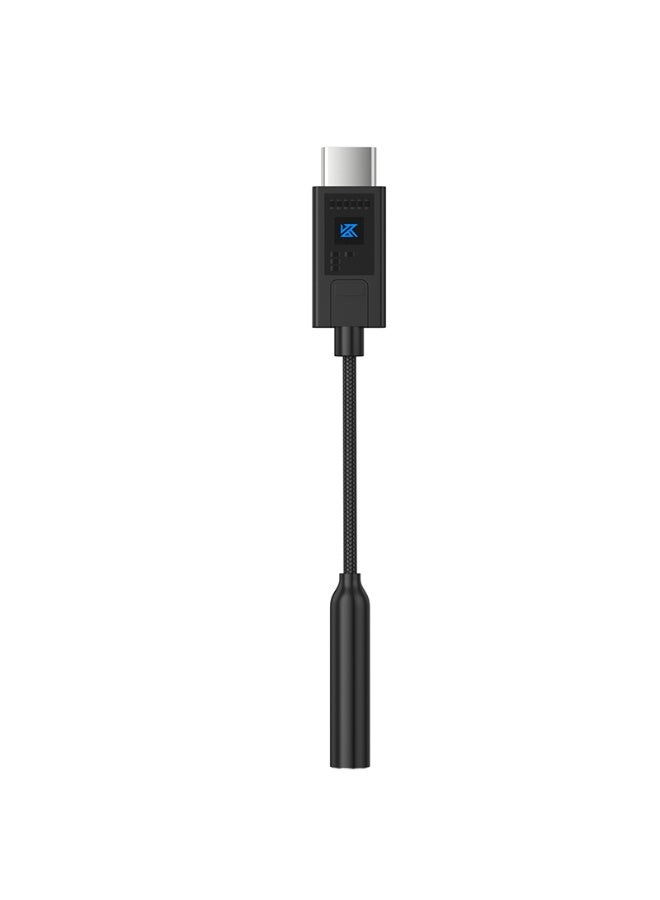 KZ AM02 Type-C to 3.5mm Gaming DAC Adapter and Headphone Amplifier with 4 EQ Modes, 96kHz/24-Bit HiFi Audio Decoding, Standard and Immersive Gaming Modes, Footstep and Gunfire Enhancement, Bass Boost, Aluminum Alloy Housing and Durable Kevlar Braided Cable, Compatible with OTG RedMagic, USB-C iPhone, iPad, Samsung, Android Phones, Tablets, PC and Laptops for PUBG Mobile, Free Fire, Valorant and CS2 - Image 1