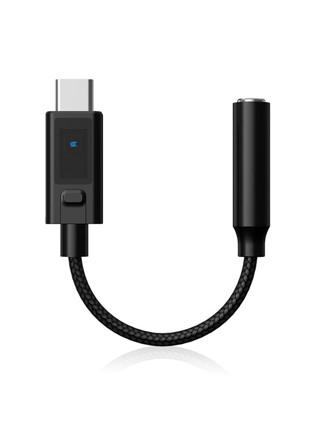 KZ AM02 Type-C to 3.5mm Gaming DAC Adapter and Headphone Amplifier with 4 EQ Modes, 96kHz/24-Bit HiFi Audio Decoding, Standard and Immersive Gaming Modes, Footstep and Gunfire Enhancement, Bass Boost, Aluminum Alloy Housing and Durable Kevlar Braided Cable, Compatible with OTG RedMagic, USB-C iPhone, iPad, Samsung, Android Phones, Tablets, PC and Laptops for PUBG Mobile, Free Fire, Valorant and CS2 - Image 2