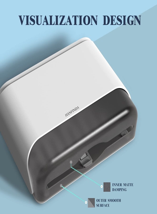 HANFINDA Commercial Wall-Mounted Paper Towel Dispenser with Visual Window and Lockable Design Perfect for Multifold Trifold Paper Towels - Image 5