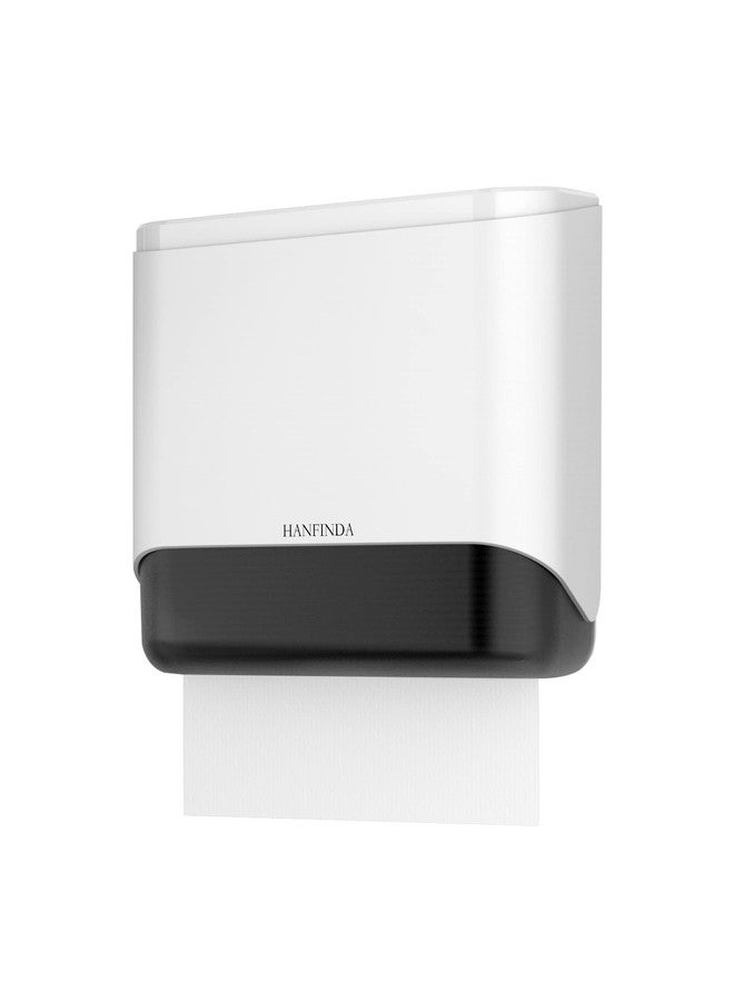 HANFINDA Commercial Wall-Mounted Paper Towel Dispenser with Visual Window and Lockable Design Perfect for Multifold Trifold Paper Towels - Image 1