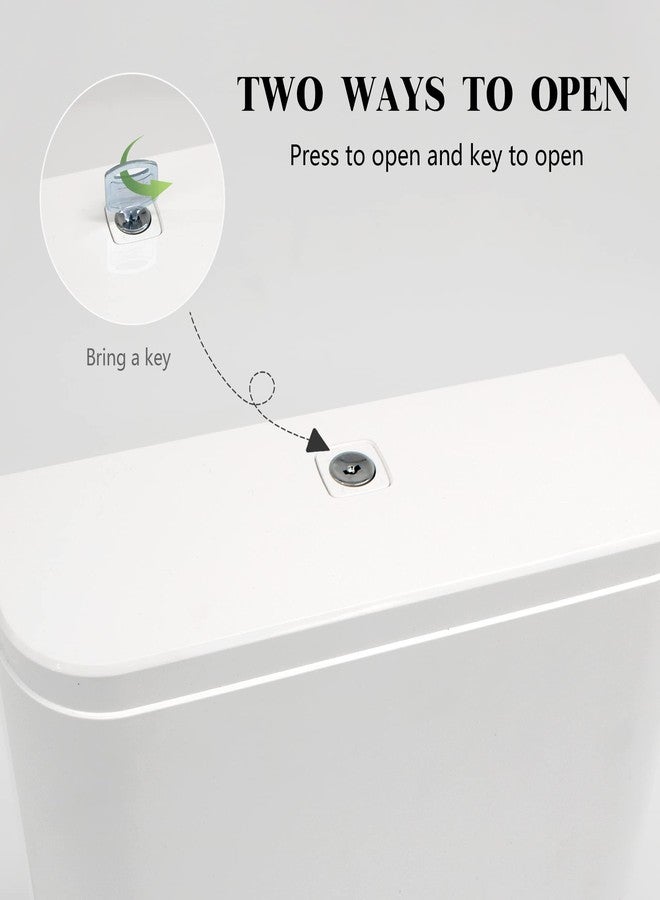 HANFINDA Commercial Wall-Mounted Paper Towel Dispenser with Visual Window and Lockable Design Perfect for Multifold Trifold Paper Towels - Image 4