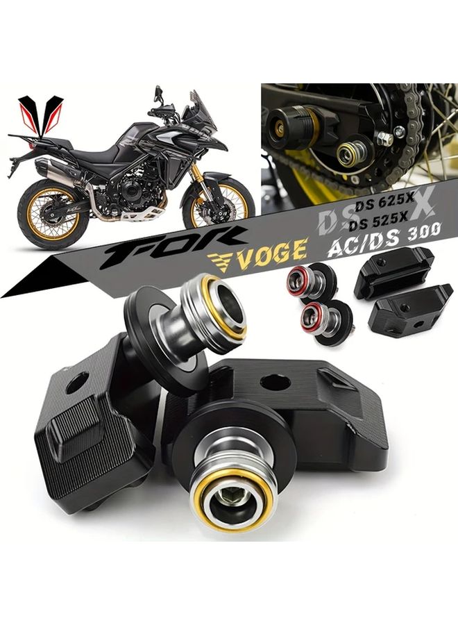 لـ VOGE DS525X DSX525 DSX625 أقراص محورية دوارة باللون الذهبي من الألومنيوم CNC على شكل كتل لولبية - Image 4