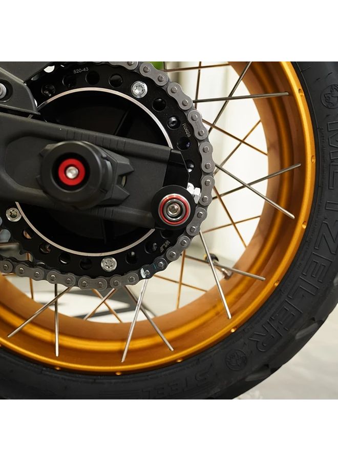 لـ VOGE DS525X DSX525 DSX625 أقراص محورية دوارة باللون الذهبي من الألومنيوم CNC على شكل كتل لولبية - Image 1