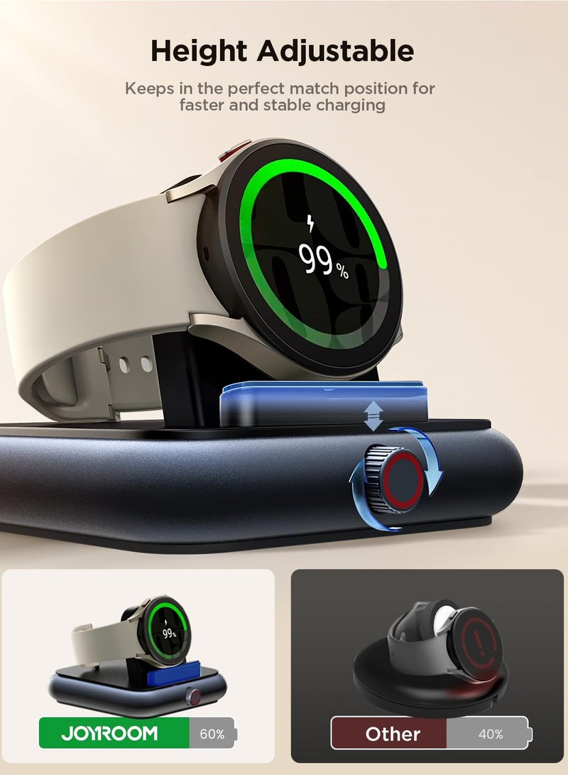 SYOSI Removable Charging Dock for Samsung Galaxy Watch, Magnetic Watch Charger with USB C Cable Fast Charging for Samsung Galaxy Watch 6/6 Classic/5 Pro/5/4/4 Classic/3, Active 2/1  - Image 3