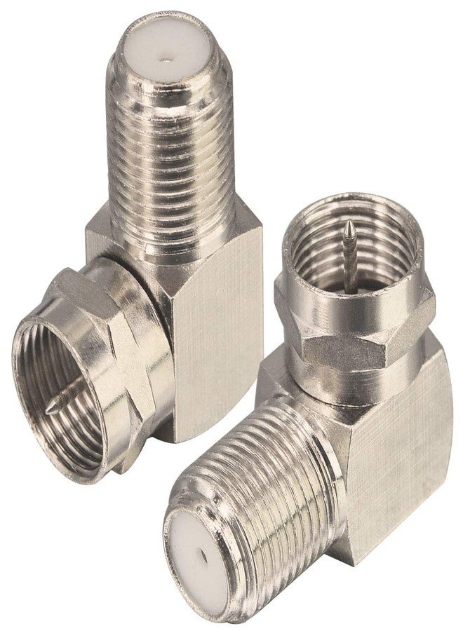 onelinkmore onelinkmore F Type Right Angle Male to Female RF Connector 90 Degree Coax Adapter 2 Pack - Image 4