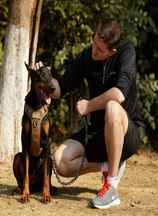 BUMBIN Dog Harness, Tactical XS, Brown, No Pull, Adjustable, Reflective, Soft Cotton, for Small Dogs Training, Fit Smart - Image 5
