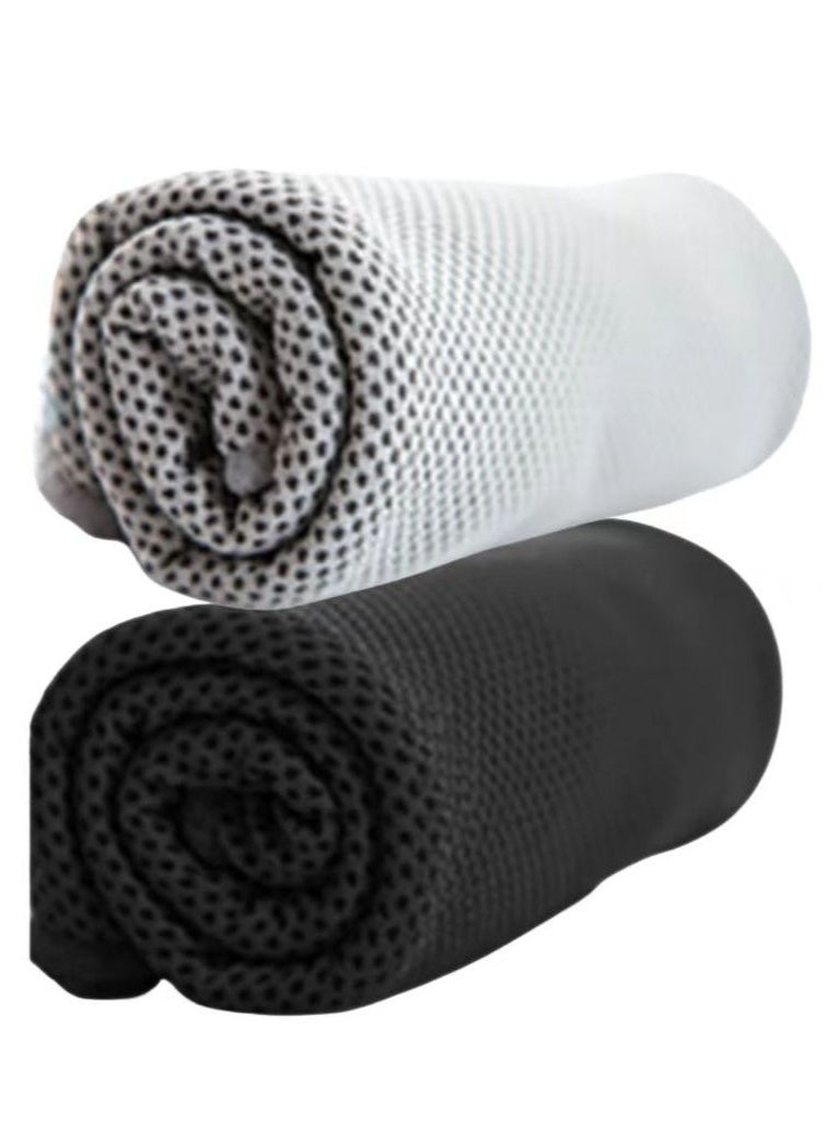 smart pro Pack of 2 Cooling Towel, Soft and Breathable Sports Towel, Fast Drying Towels for Yoga, Pilates,Golf, Gym, Camping, Hiking, Workout (30x100 cm) - Image 3