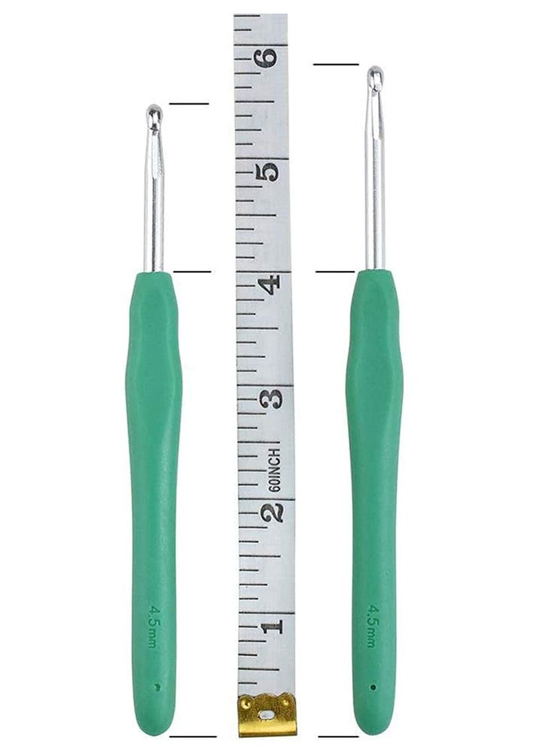 سيوسي مجموعة خطاف الكروشيه مجموعة إبر حياكة كروشيه مريحة وناعمة مع أقفال كروشيه بإبرة كبيرة للعين للبالغين المبتدئين - Image 5