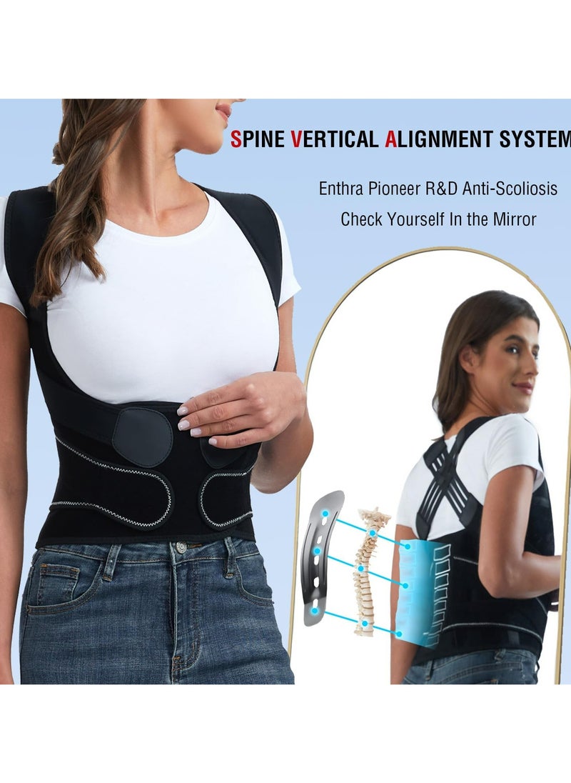 CMGTYYD - Back Brace Posture Corrector for Women and Men, Support Waist Lumbar Back Straightener with Spine Vertical Alignment System, Lower Back Pain Relief, Instant Posture Corrector(M) - Image 1