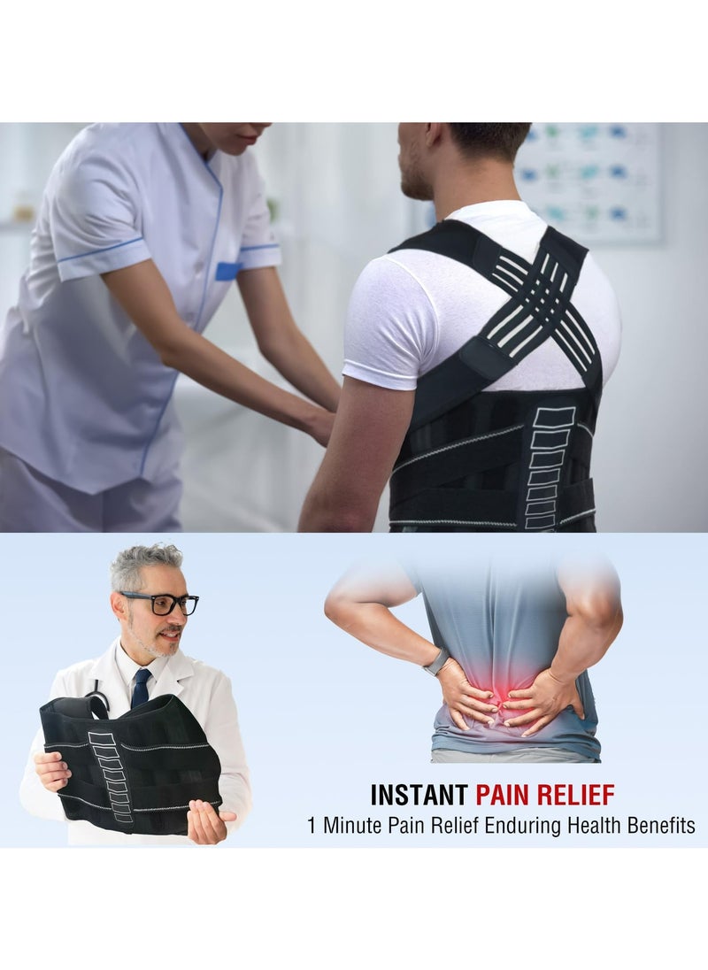 CMGTYYD - Back Brace Posture Corrector for Women and Men, Support Waist Lumbar Back Straightener with Spine Vertical Alignment System, Lower Back Pain Relief, Instant Posture Corrector(M) - Image 1