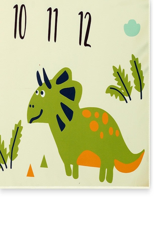 Hoolloomooloo Combo Pack of 2 Baby Monthly Milestone Blankets - Jungle Animal & Dinosaur Themes for Newborn Photography, Soft Fleece Mat for 1-12 Month Photo Shoots - Image 4