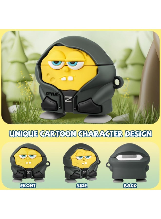 Cute Cases for AirPods 4 Case Cover 2024,3D Cartoon Character AirPods 4th Generation Case,Funny Anime Kawaii Cool Silicone Airpods 4 Accessories with Keychain for Women Girls Boys - Image 4